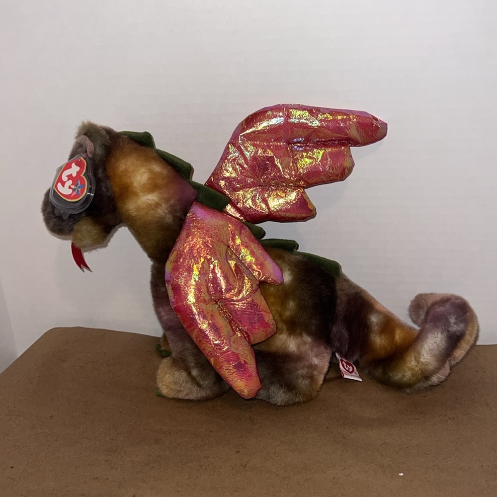 Ty Beanie Babies Scorch the Dragon Excellent collectors condition 1999BPE pellet